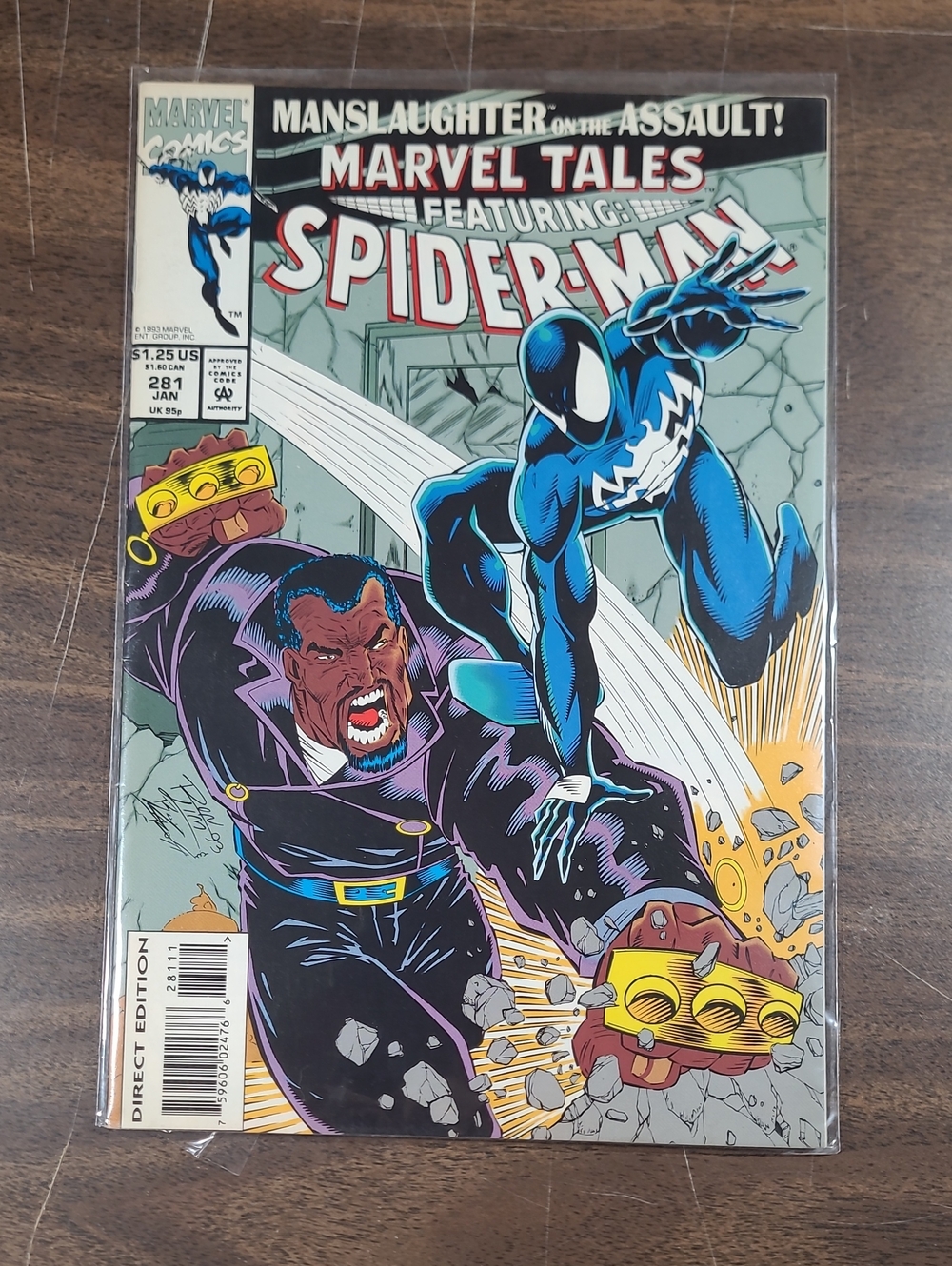 Marvel Spider-Man Comic Book #281 January 1993 Bagged